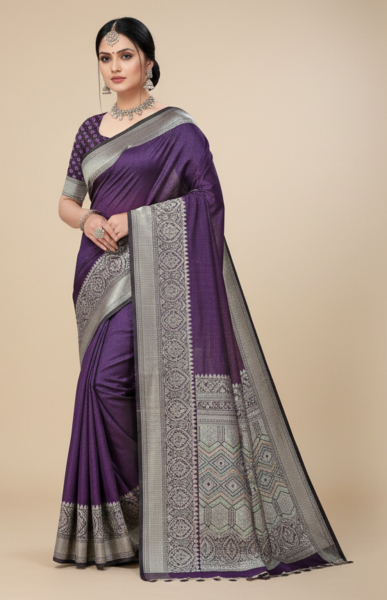 Avadhi Cotton Silk Saree