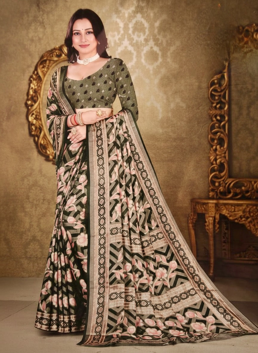 Amrita Silk Printed Sari