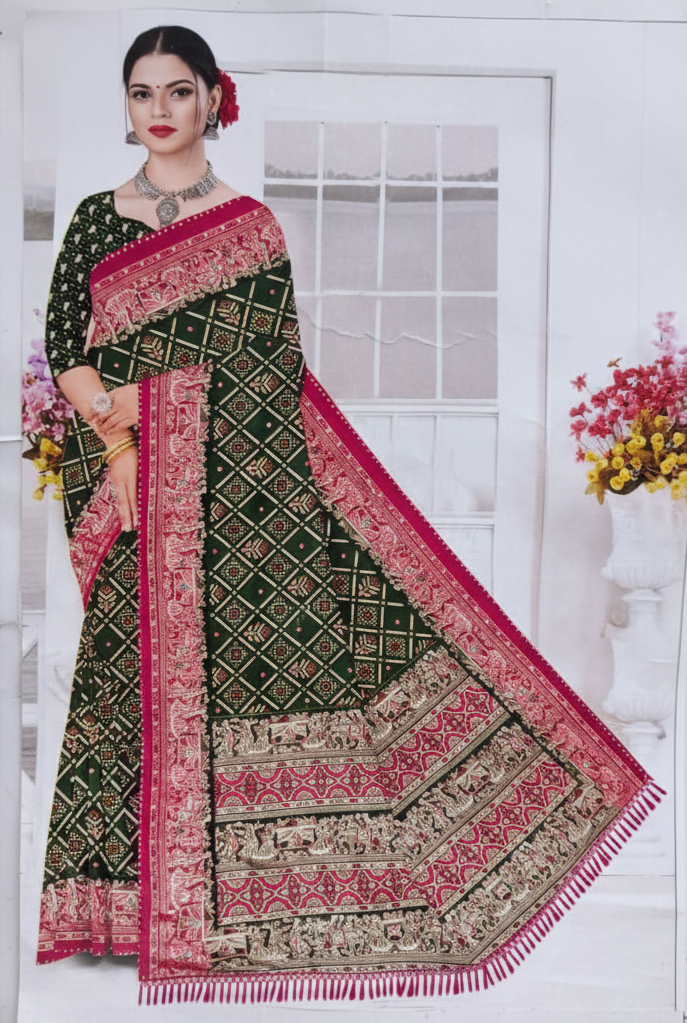 Kavya Lace Patta Jari Saree